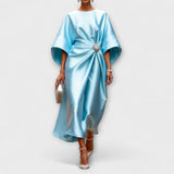 Hedviga ™ ｜Luxusné lesklé saténové večerné šaty