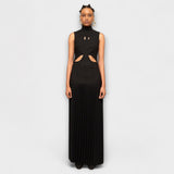 Kristen  ™ ｜ Maxi šaty s plisovaním a výstrihmi