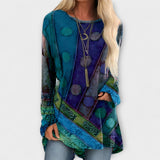 Katarina ™ ｜Štýlová dámska blúzka s etnickým potlačou