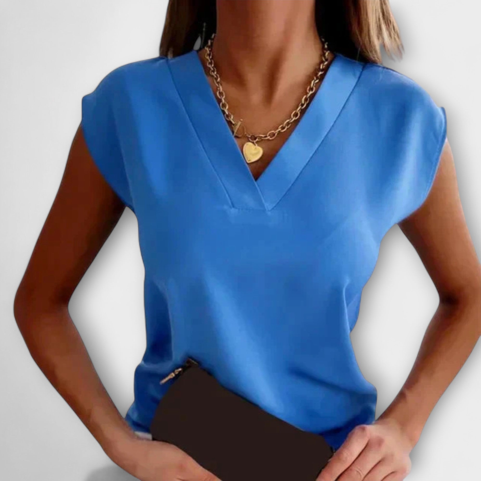 Eliška ™ ｜Dámske letné tričko s V-výstrihom a voľnými rukávmi