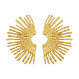 NÁUŠNICE Z KOVU S VLNITÝM OKRAJOM