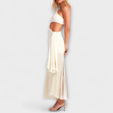 Alice  ™ ｜Pôsobivé Maxi šaty s výrezmi a strapcami