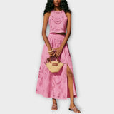 Milla ™ ｜ Ohromujúci set s výrezmi a čipkou