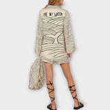 Liv ™ ｜Saténový set s kvapkami a šortkami