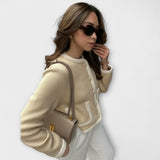 Martina™ ｜Klasická pletená bunda s ozdobnými vreckami