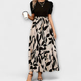 Luna  ™ ｜ Letné šaty s kvetinovým vzorom a okrúhlym výstrihom