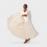 Elsa  ™ ｜ Krémové Maxi-Šaty od Allegory