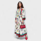 Oriana  ™ ｜ Maxi šaty s kvetinovým vzorom