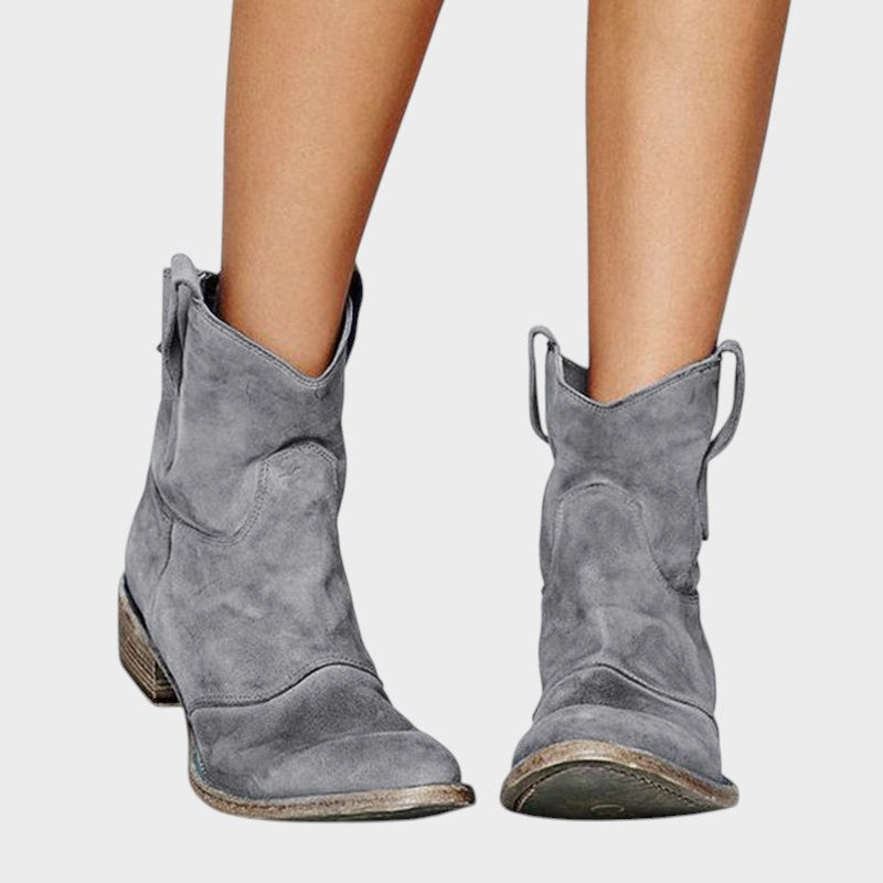 Lucia ™ ｜členkové topánky zo semišovej kože