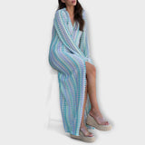 Elina  ™ ｜ Maxi šaty s V-výstrihom a dovolenkovou atmosférou