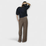 Julia™ ｜ Zložené pruhované nohavice