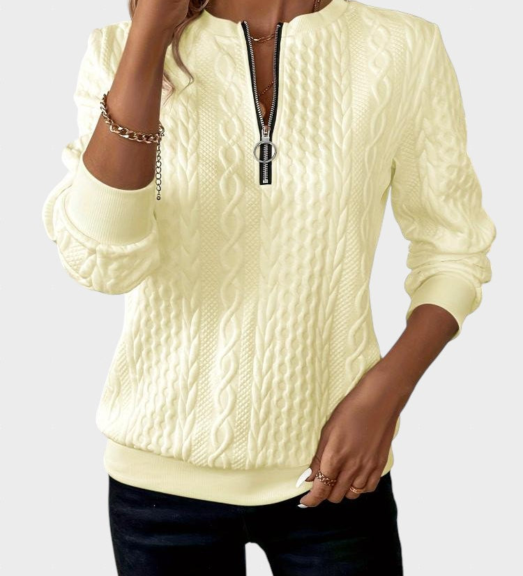 Alena™| Dámsky pletený sveter na zips