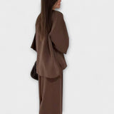 Jacqueline ™ ｜ Ležérny top s V-výstrihom a nohavicový set