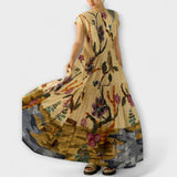 Amara  ™ ｜Plisované šaty s potlačou zvierat