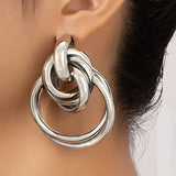 NÁUŠNICE ZLATÉ PREPOJENÉ KRÚŽKY