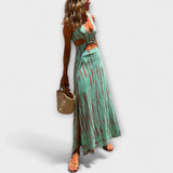 Ella ™ ｜Eleanor Tie-Dye Výrez Stretch šaty