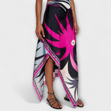 Everly ™ ｜ Sada z topu s náprsenkou a asymetrickej midi sukne