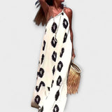 Isla  ™ ｜ Vibes slnečných lúčov jednoramenné maxikabát