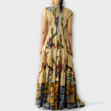 Amara  ™ ｜Plisované šaty s potlačou zvierat