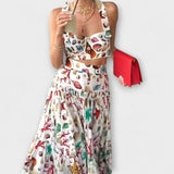 Heather™ ｜ Štýlová dvojdielna súprava s sukňou