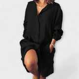 Krista™ ｜Pohodlná ľanová blúzka na bežné nosenie