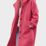 Alena™ ｜Bunda s gombíkmi a kapucňou