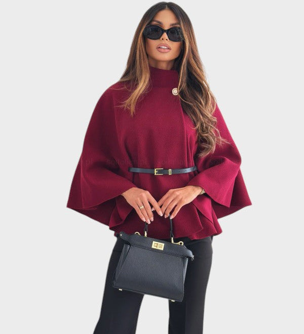 Irena™ ｜Elegantná bunda motýlieho strihu s opaskom