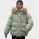 Božena ™ ｜ ŠTÝLOVÁ PREŠÍVANÁ BUNDA S KOŽUŠINOVÝM LEMOM