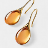 NÁUŠNICE S KRISTÁLOVÝM KVAPKOVÝM ZAVESENÍM V ZLATE A STRIEBRE