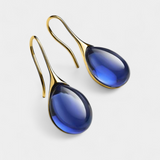 NÁUŠNICE S KRISTÁLOVÝM KVAPKOVÝM ZAVESENÍM V ZLATE A STRIEBRE