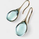 NÁUŠNICE S KRISTÁLOVÝM KVAPKOVÝM ZAVESENÍM V ZLATE A STRIEBRE