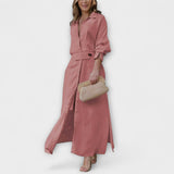 Jeanette  ™ ｜ Maxi šaty s V-výstrihom