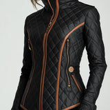 Lillian™ | Prešívaná bunda s diamantovým prešívaním