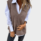 Hana ™ ｜Pletená vesta bez rukávov
