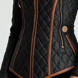 Lillian™ | Prešívaná bunda s diamantovým prešívaním